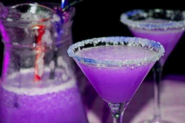 Signature cocktail served at a Southern California wedding reception