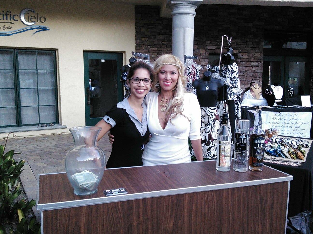 KBS event staff setup at a private estate celebration