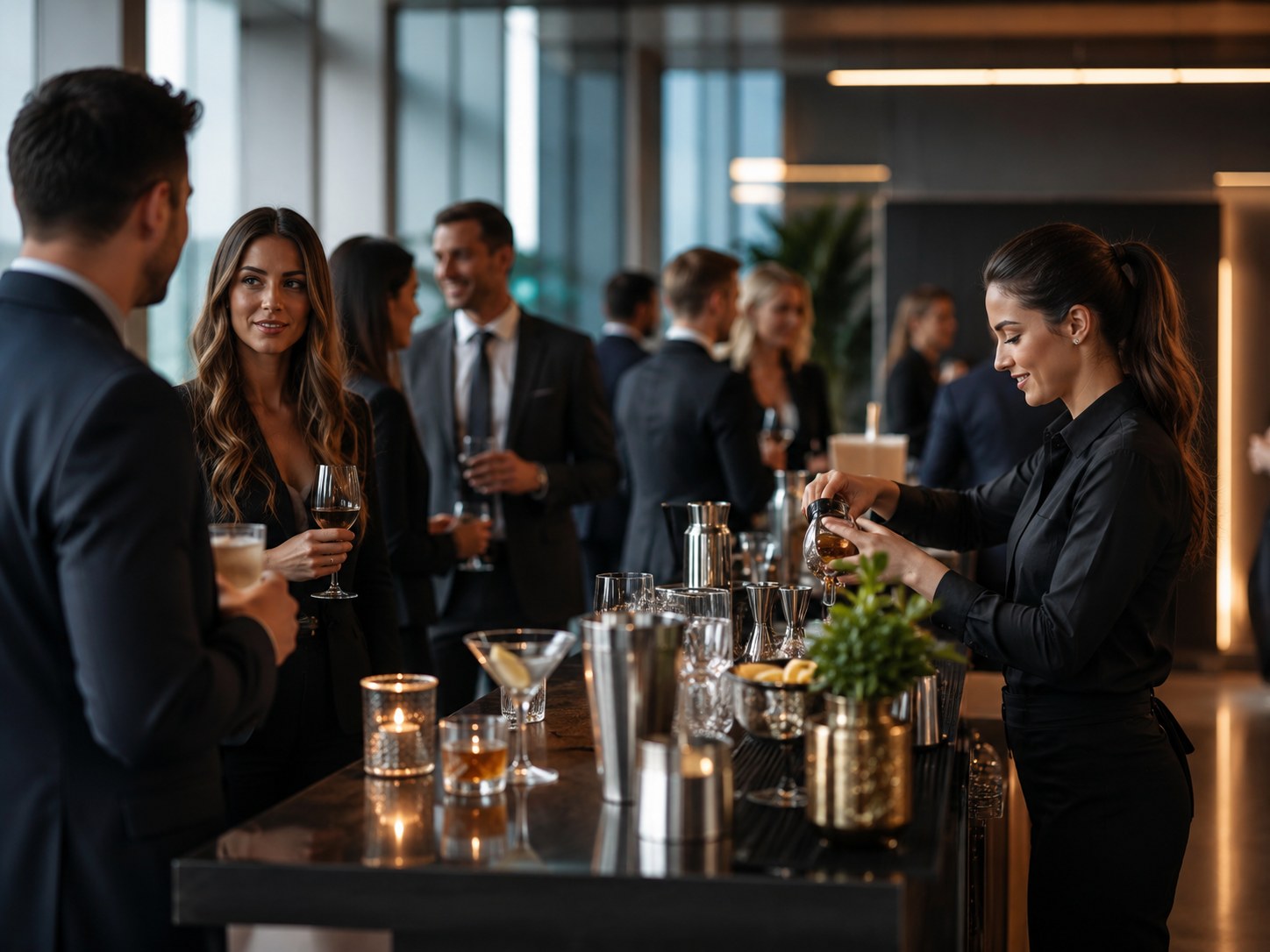 Corporate event bartending