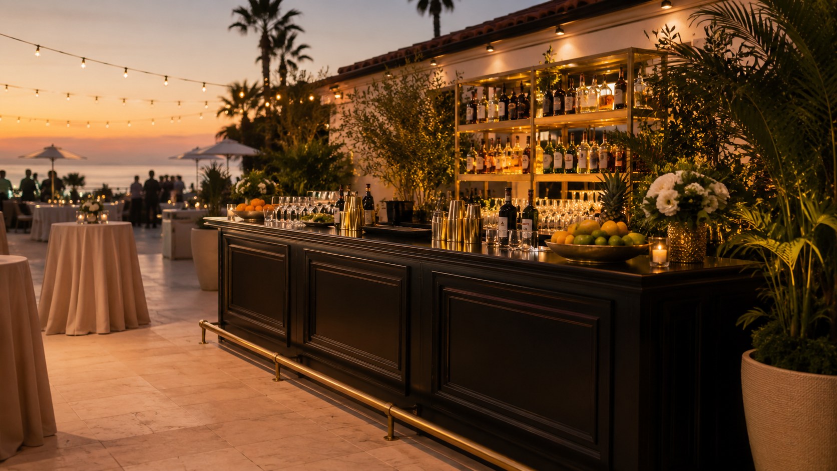 Premium mobile bar setup for a Southern California event