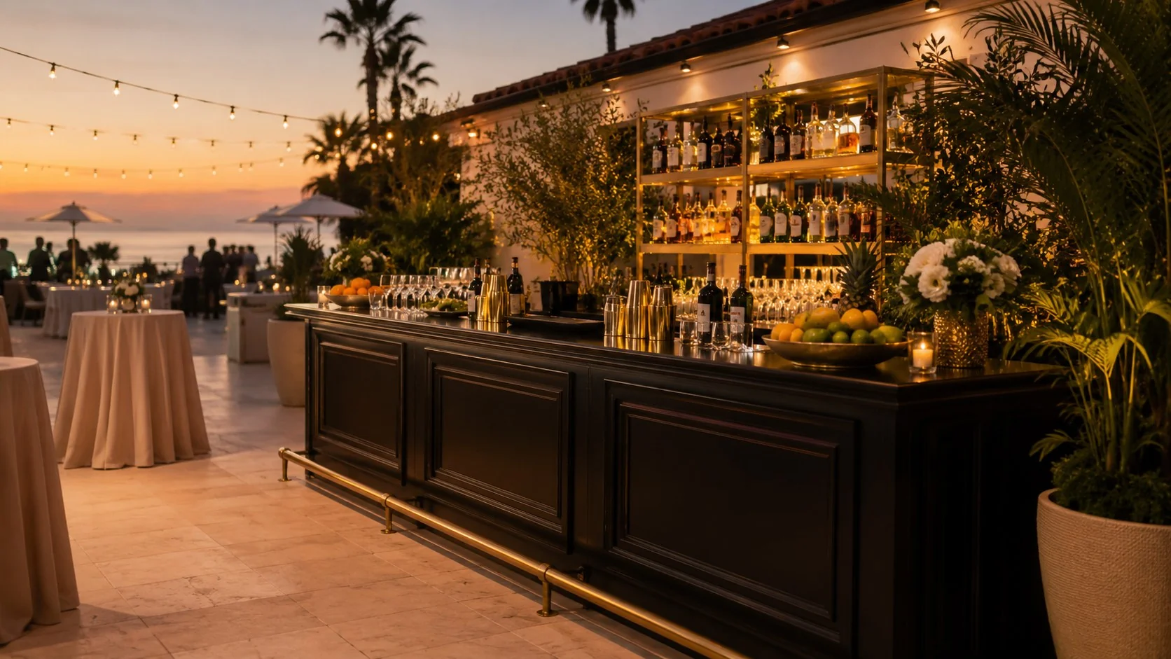 Premium mobile bar setup for a Southern California event